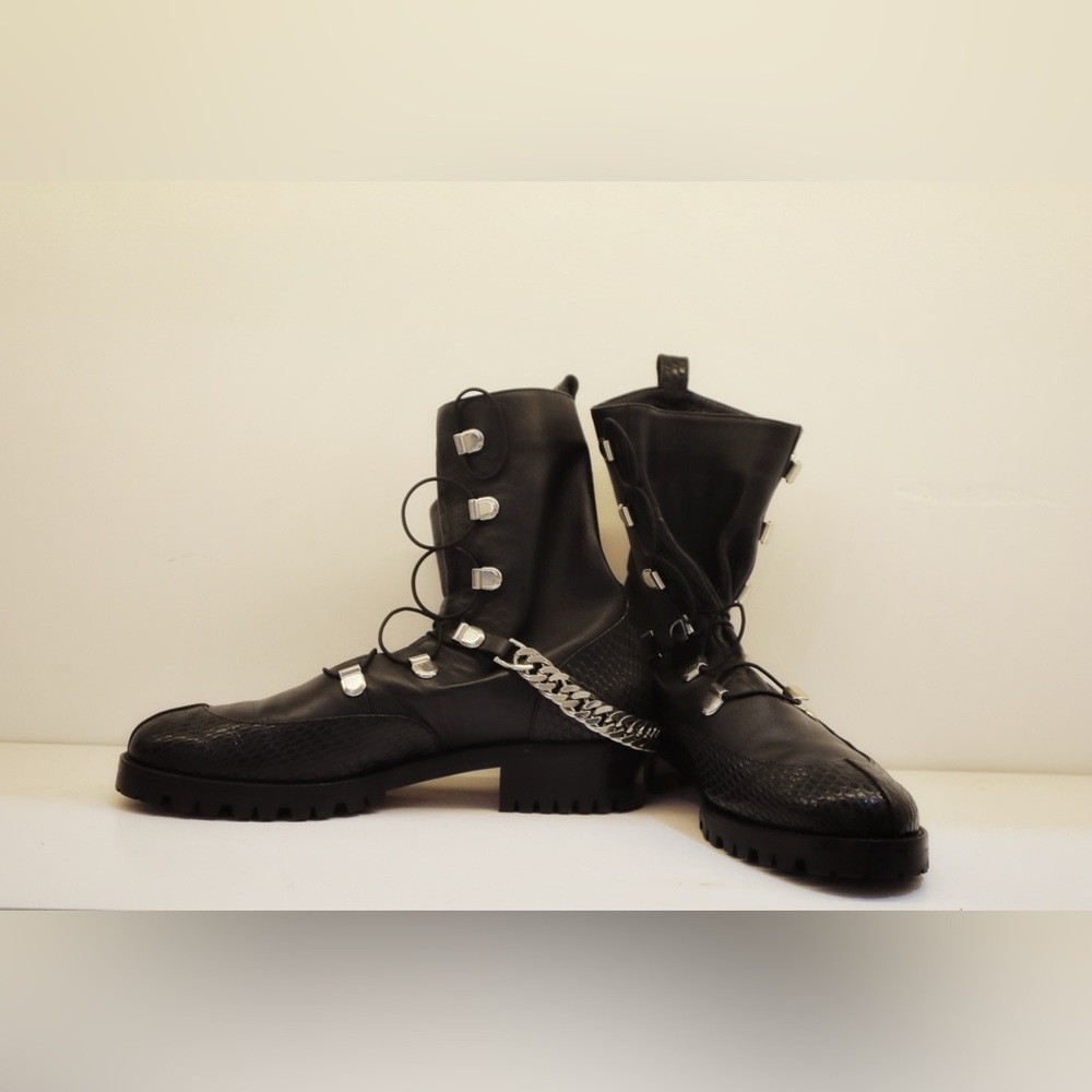Christian Louboutin Black Leather Women's Boots
